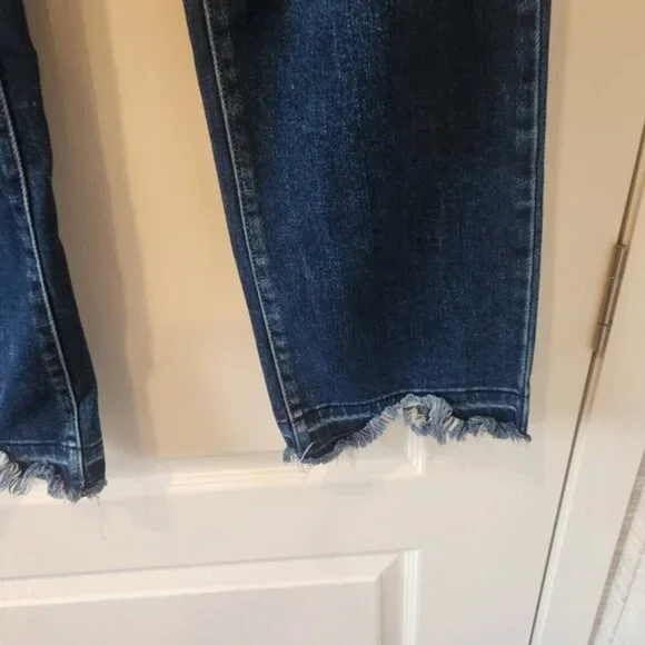 KanCan Blue Skinny Jeans with Distressed Details Size 7/27 Euc - Picture 2 of 5